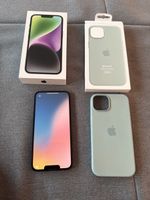 iPhone 14, 128 GB, Mitternacht, inkl. Hülle