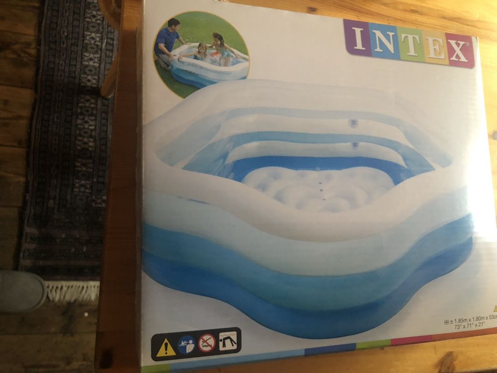 INTEX Kinderpool Mit Palmen-Spray - 173cm Durchmesser Für Kinder Ab 2
