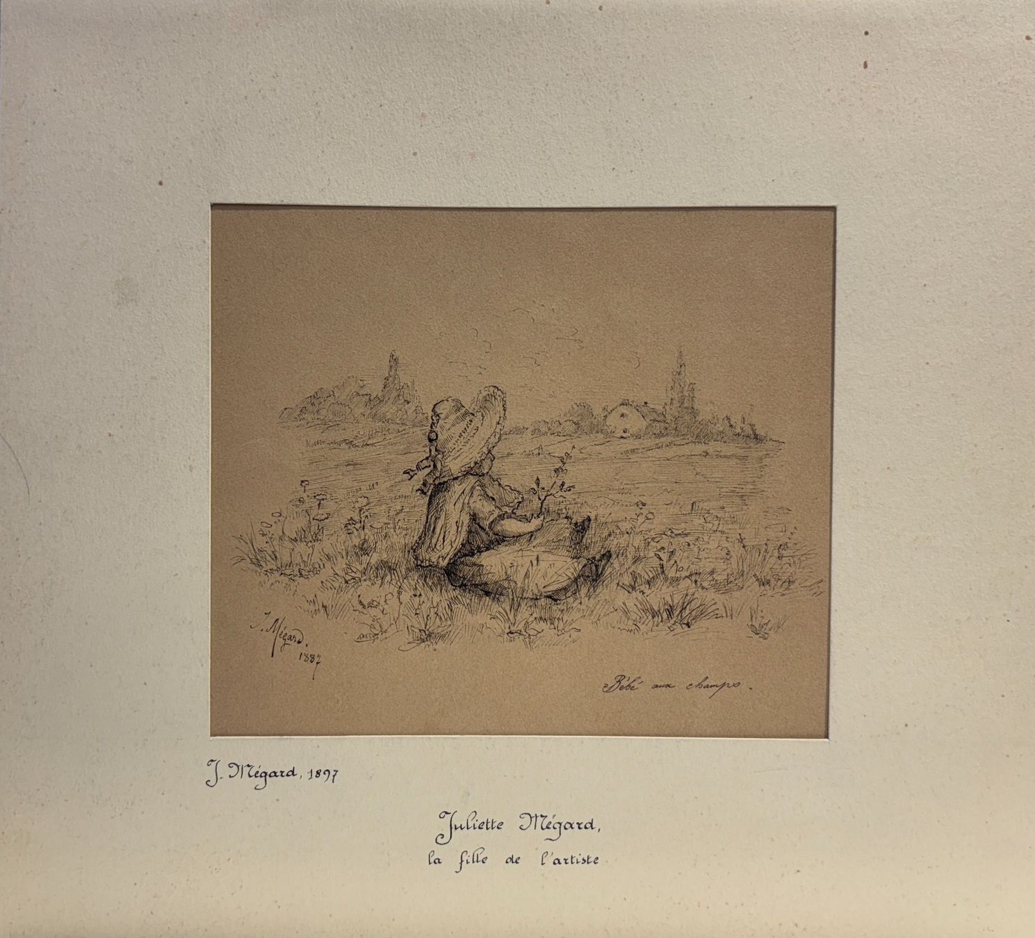 Gemälde: Dessin original de Joseph Mégard, 1887 – Gebraucht aus Genève von aic_p8ld