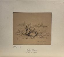 Dessin original de Joseph Mégard, 1887