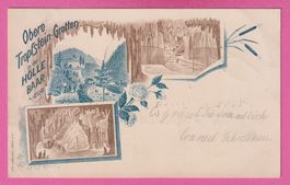 Baar bei Zug gel 1899 Obere Tropfstein Grotte Stabs. Neuheim