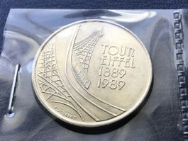 Frankreich 1989, 5 Francs Eifelturm unzirkuliert