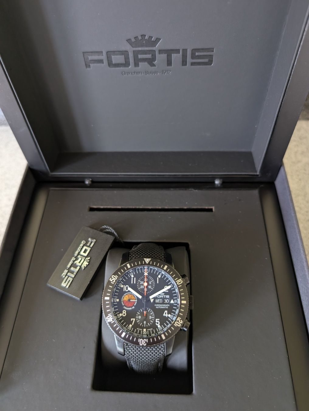 Fortis Orologi: Fortis Amadee-18 Chronograph, Full-Set – Usato da Dübendorf venduto da Ch.Am86