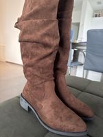 Stiefel braun Wildleder Optik Grösse 38 Neu