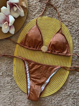 👙Glitzer Bikini Set Gr. M - Neu - Gratis Versand - Sommer