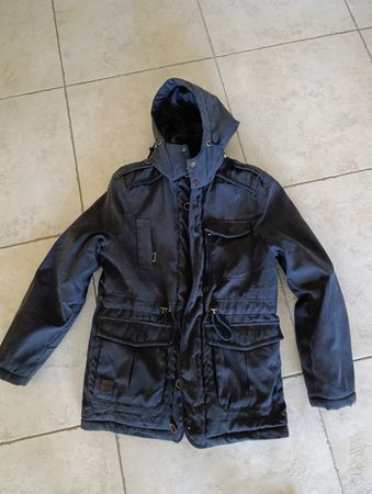 VESTE PARKA HOMME BLEU MARIN S