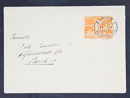 CL08 Enveloppe + Timbre Suisse 1951