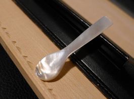 Wunderschöner kleiner Löffel aus Perlmutt