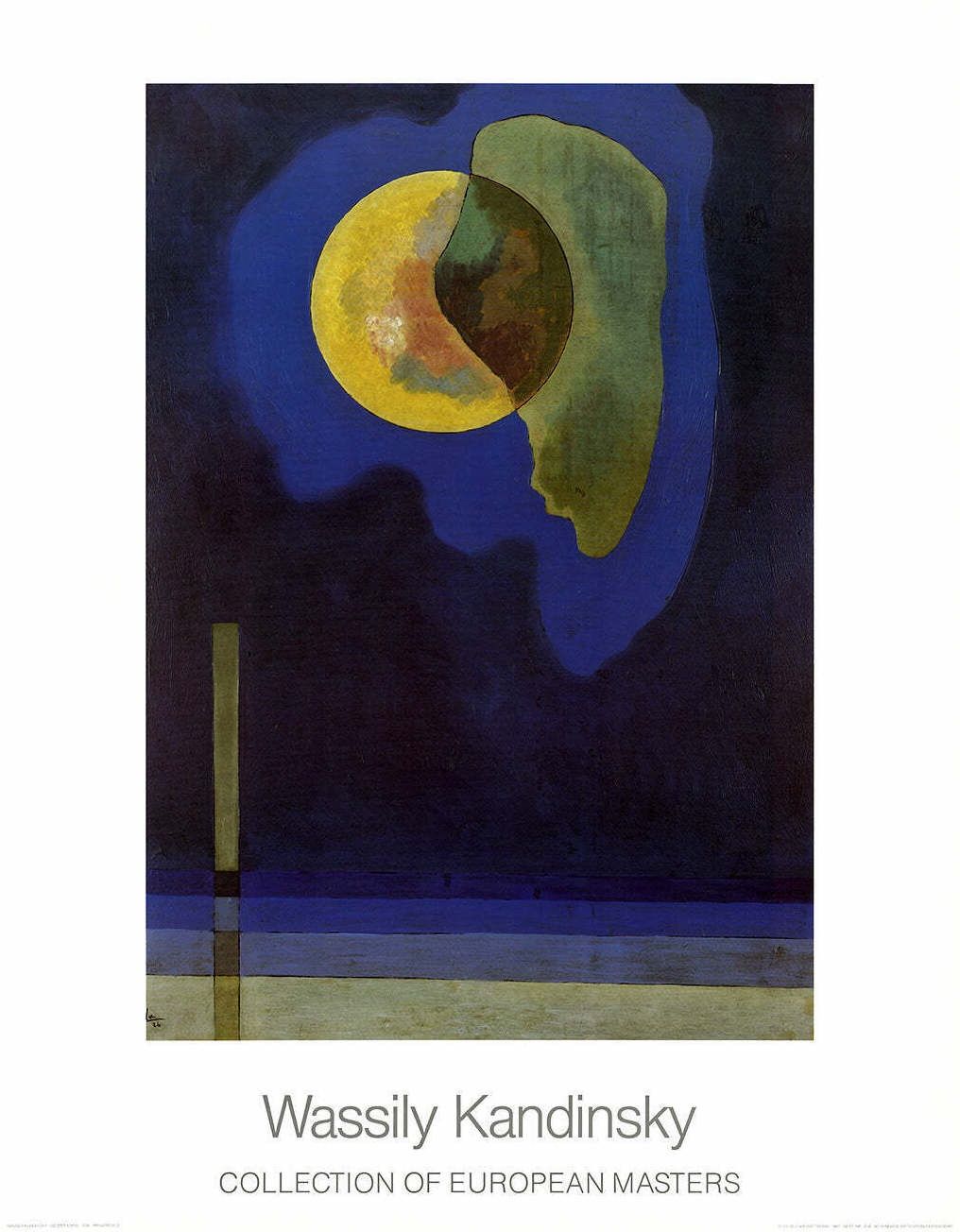 Grafica & Litografie: Wassily Kandinsky "Gelber Kreis" KUNSTDRUCK – Usato da Nennigkofen venduto da waltraub