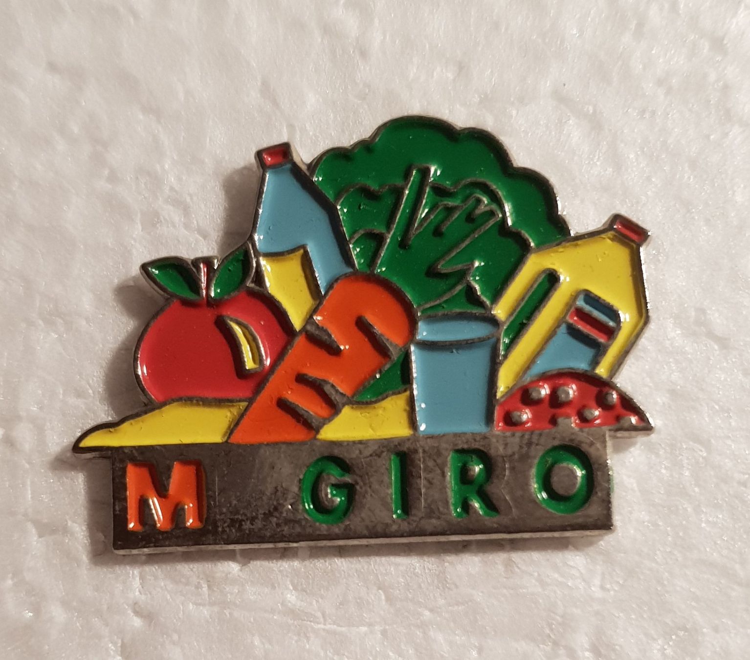 Placchette & Badge: Pin Migros M Giro – Usato da Härkingen venduto da specialshapes