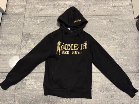 Boxer des Rues Jacke schwarz/gold mit Kapuze