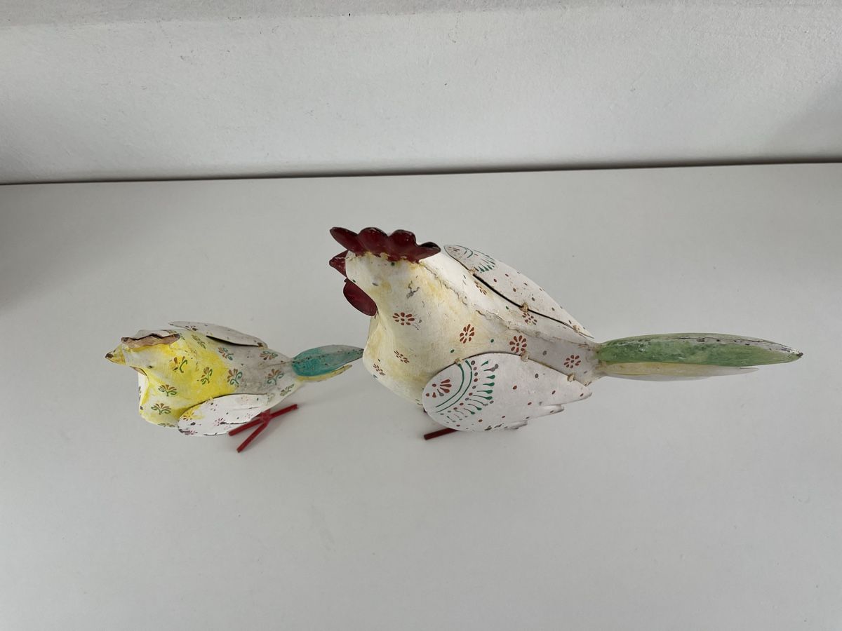 Figuren: 2 Hühner aus Metallblech  – Gebraucht aus Wetzikon ZH von seli03 2
