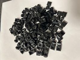 LEGO 100x Platte 1x1 mit Rohrclip (4081)