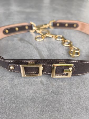 Dolce & Gabbana Lederguertel, braun, 100 cm, Top Zustand
