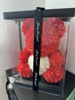 Rosen Bärchen rot mit Herz Grösse 40cm Neu