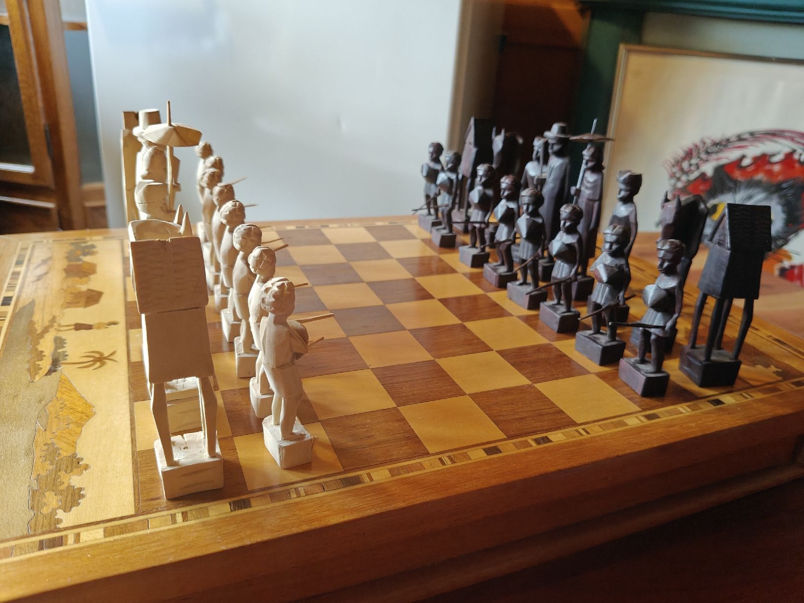 Jeux: Handgeschnitztes Schachspiel – D'occasion à Ebnat Kappel par Noah2512 1