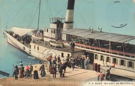 Au port de Montreux Battello schiff boot