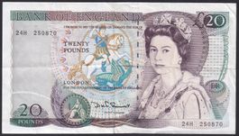 England 20 Pounds 1984