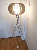 Stehlampe Holz Metall Tripod Lampenfuss Leuchtenbezug Lampe