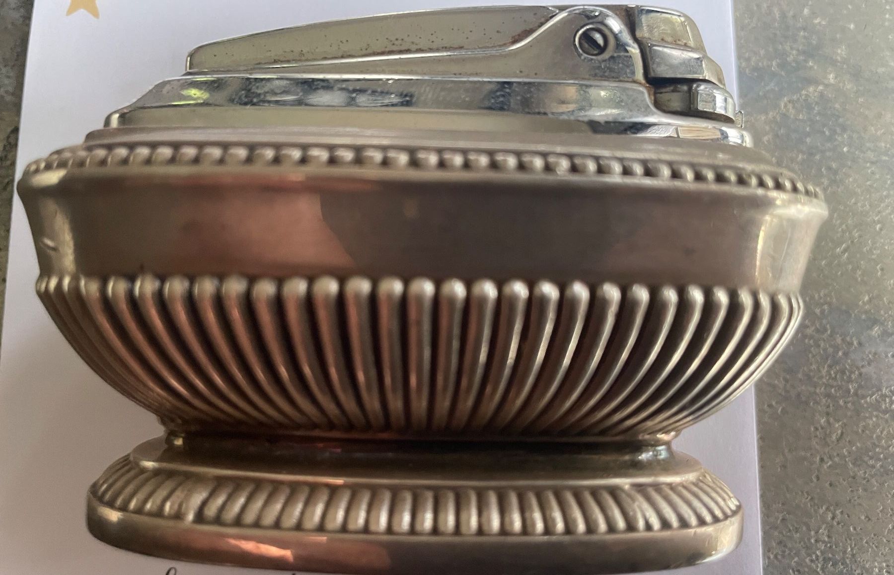 Ronson Accendini: Tischfeuerzeug Ronson versilbert Vintage – Usato da Volketswil venduto da rubin74 3