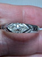 Bague argent avec diamant de moissanite de 1 ct certifié GRA