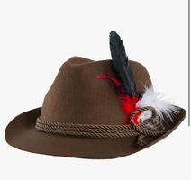 neuer Oktoberfest Trachtenhut braun