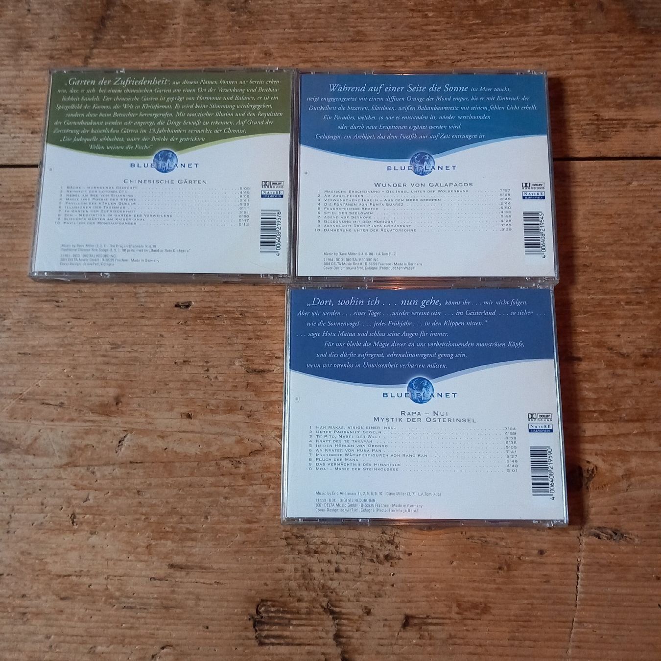 CDs: Blue Planet CD Set: Chinesische Gärten, Galapagos, Rapa Nui – Gebraucht aus Ganterschwil von zaz_h9b6 1