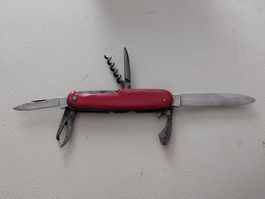 Taschenmesser Solingen rot gebraucht mit verschiedenen Tools