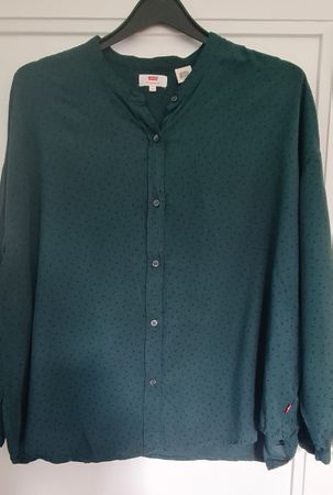 Levi's Damenbluse grün gemustert Gr. XL Herbstmode