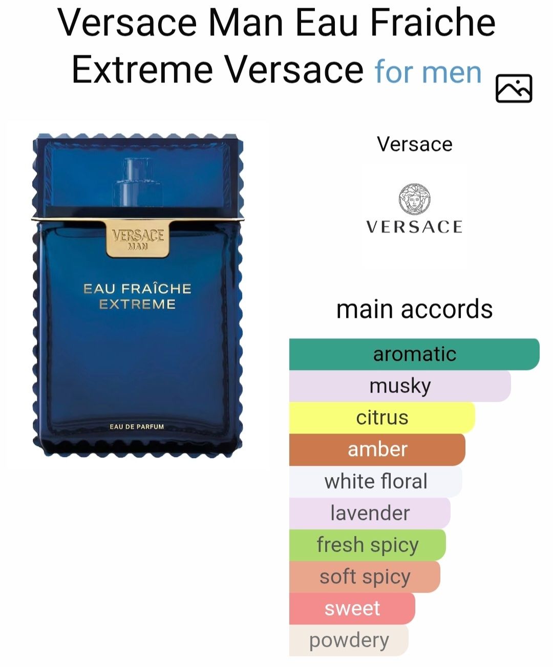 Versace Profumi & Eau de Toilette: VERSACE eau fraiche extreme – Nuovo (secondo la descrizione) da Utzigen venduto da DRAGONY23 2