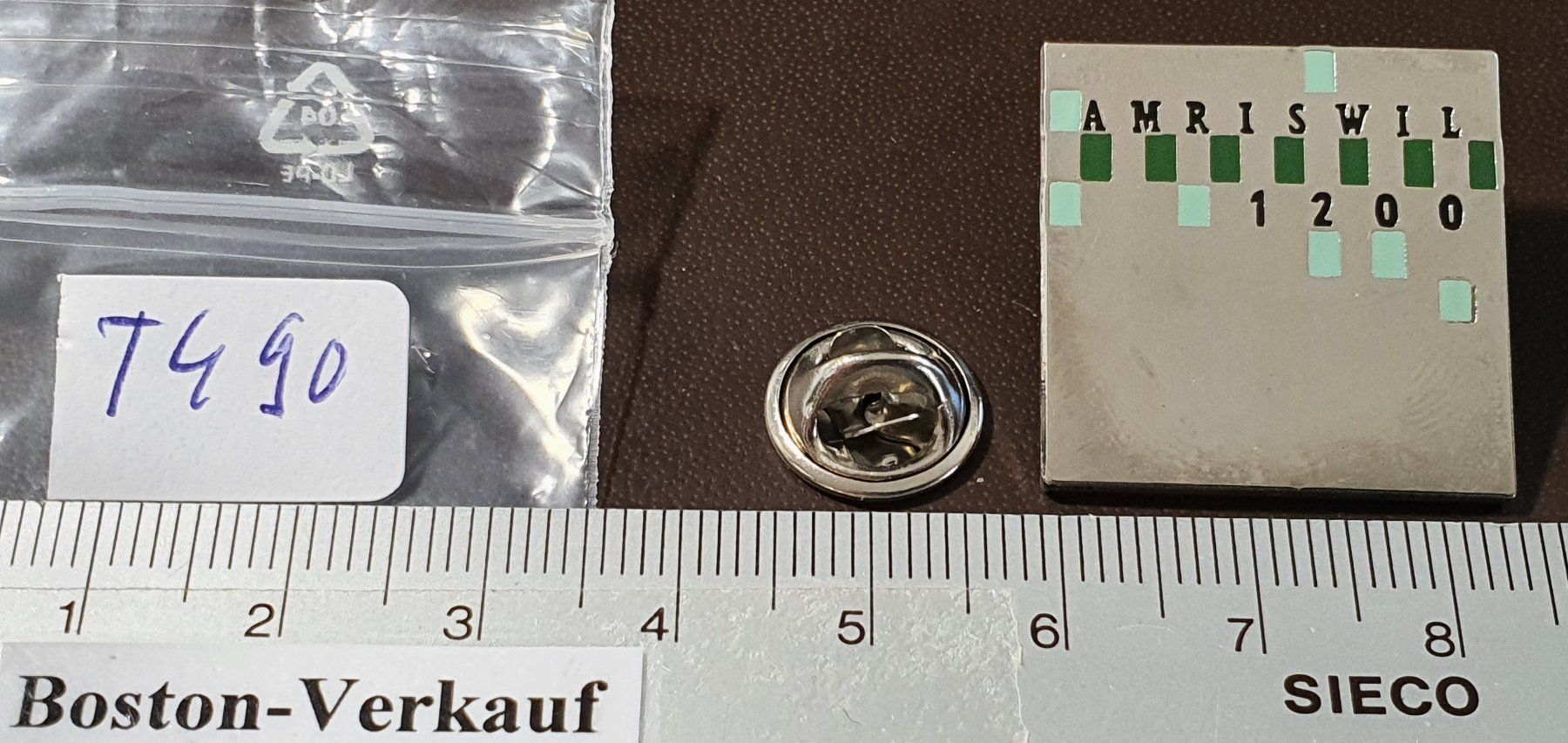 Placchette & Badge: T490 - Pin Amriswil 1200 – Usato da Reinach BL venduto da Boston-Verkauf 1