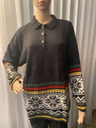 Perfekter Auftritt mit diesem seltenen Strickpullover, L/XL