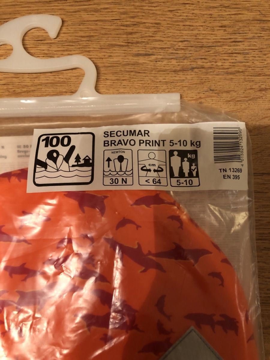 Giubbotti di salvataggio: Schwimmweste Kinder Secumar Bravo Print 5-10 kg – Nuovo e nell'imballaggio originale da Nassen venduto da run_7jjy 2