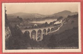 St. Gallen Gübenseeweiher mit Toggenburg Bahn - ca. 1930