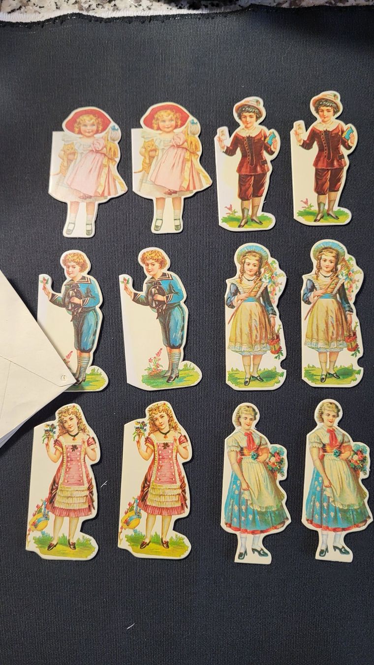 Cartoline: Die-Cut CHILDREN Gift Note Cards – Nuovo e nell'imballaggio originale da Basel venduto da spinne02