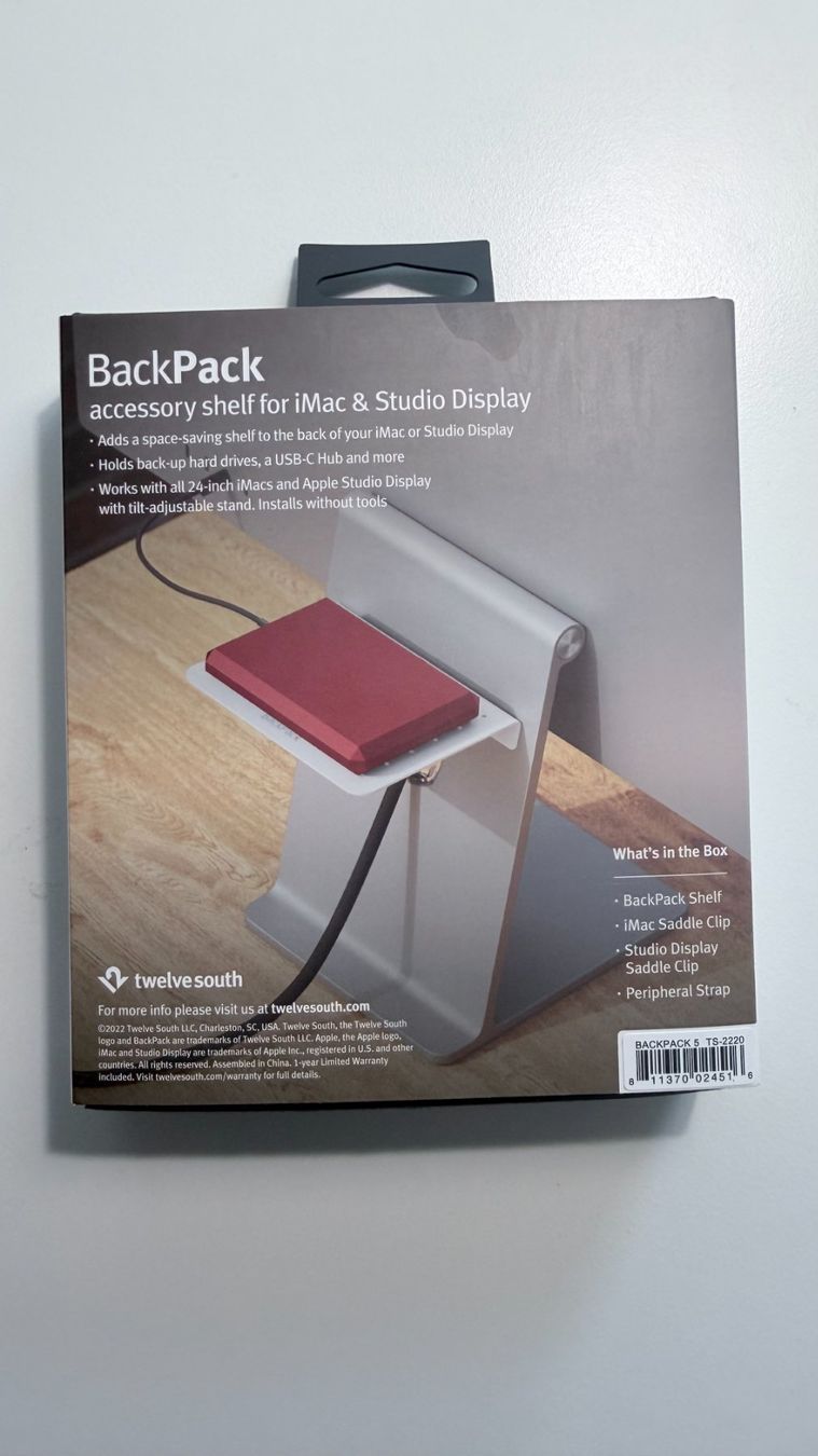 Altro in Decorazioni & Accessori: Twelve South BackPack Apple Studio Display – Nuovo e nell'imballaggio originale da Lausanne venduto da ipanema23 3