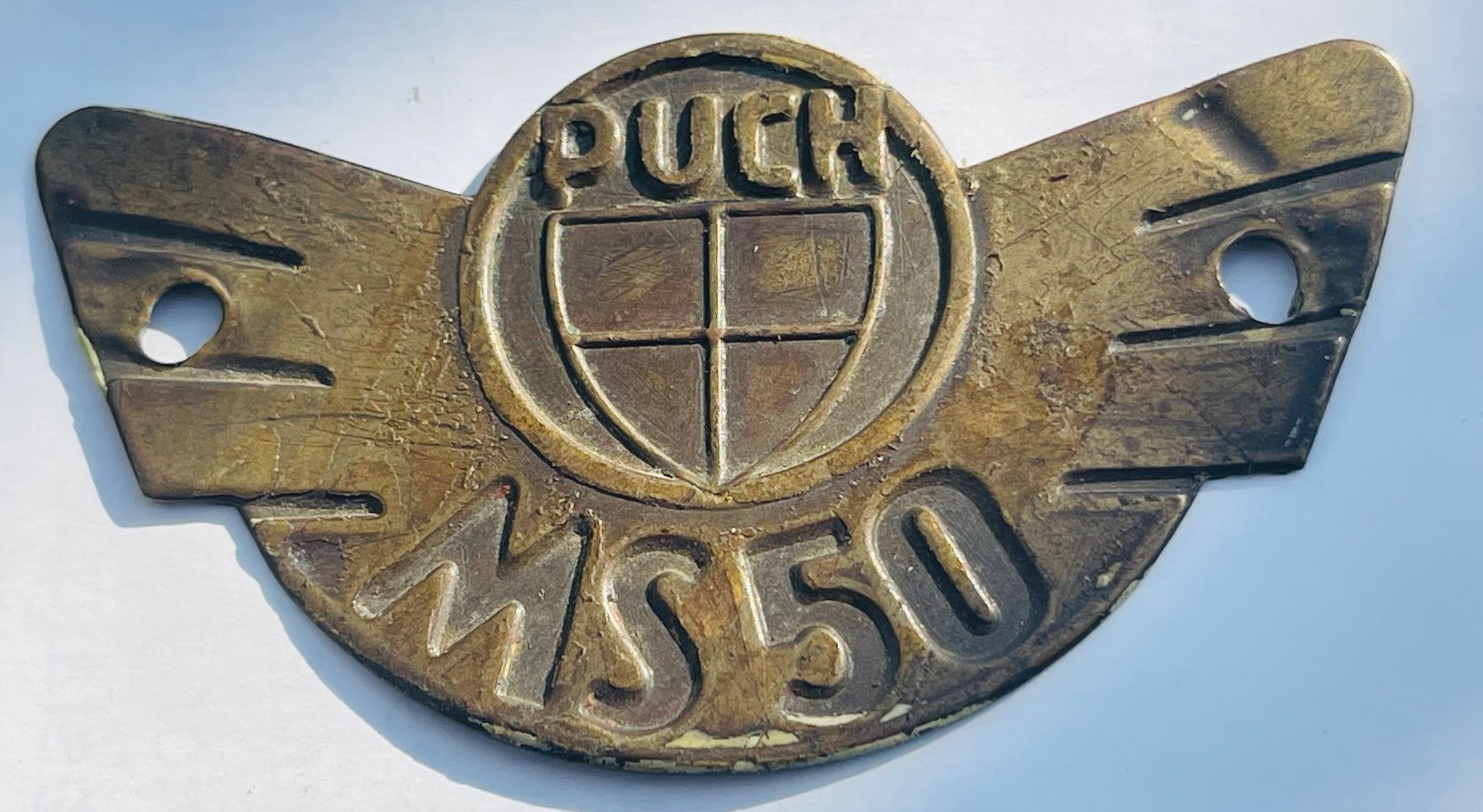 Puch Insegne: Emblem  Puch MS 50 Töffli Logo , selten – Usato da Basel venduto da TOMFAN 2