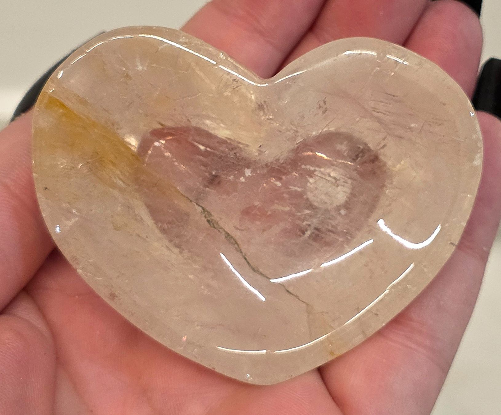 Minerali & Pietre curative: Bergkristall Herz Schale 106g – Nuovo e nell'imballaggio originale da Matzingen venduto da Shay_Crystalz