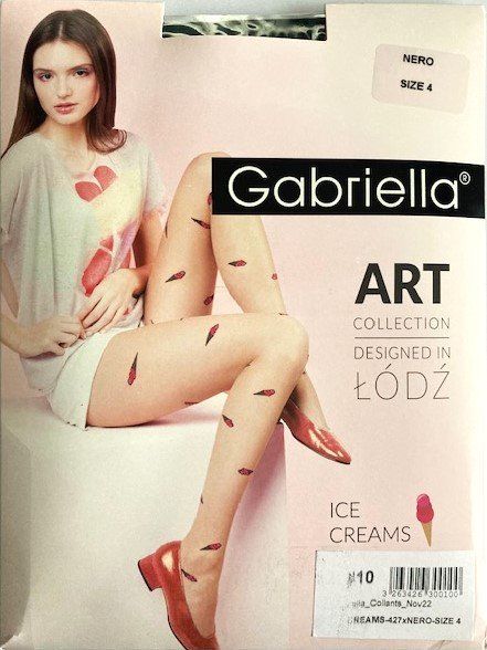 Calze & Collant: Strumpfhose Gabriella Art / Ice Creams – Nuovo e nell'imballaggio originale da Menziken venduto da ABA60
