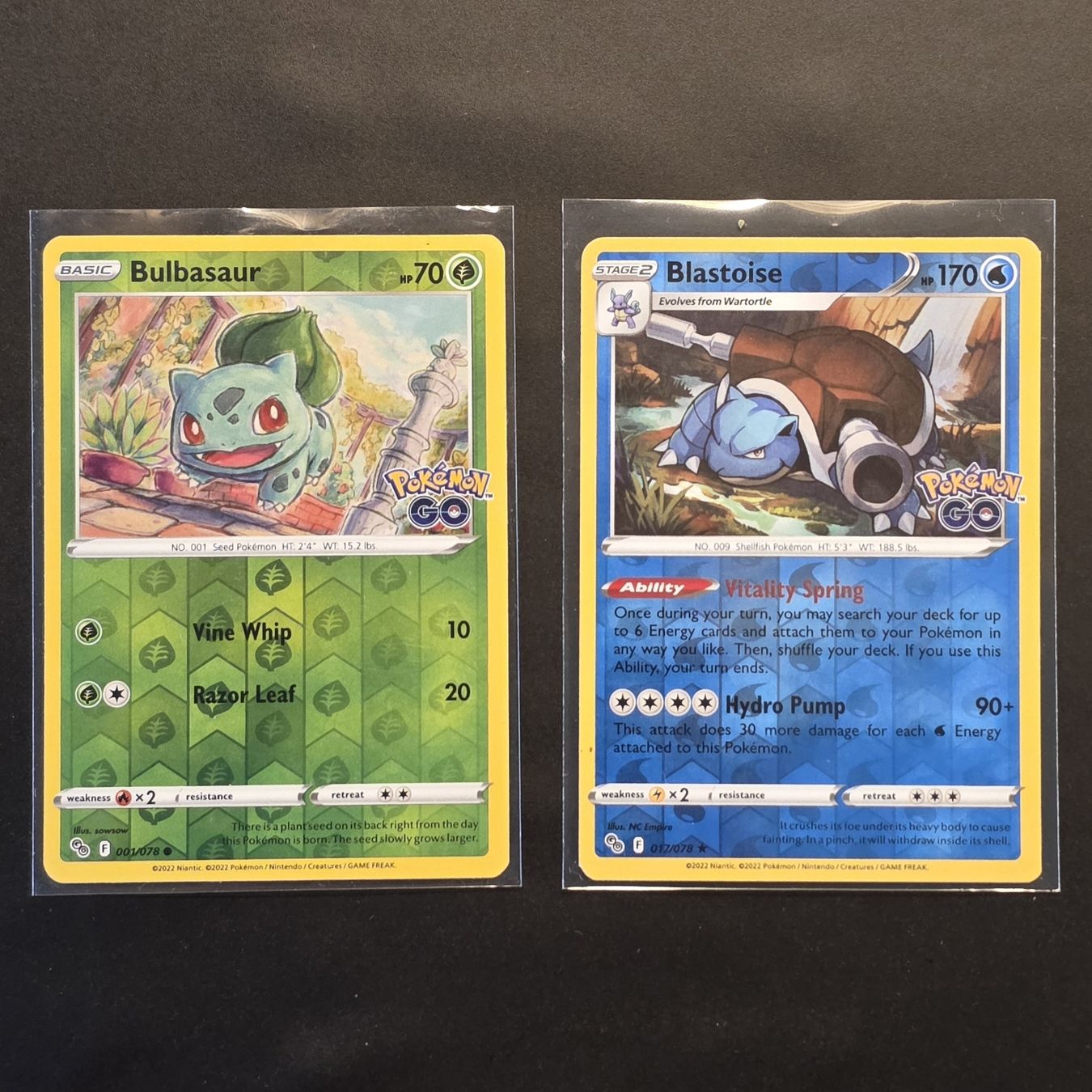 Pokémon Cartes à collectionner: Bulbasaur & Blastoise Reverse Holo | Pokémon Go -EN – Neuf (Voir description) à Basel par MartinM.91