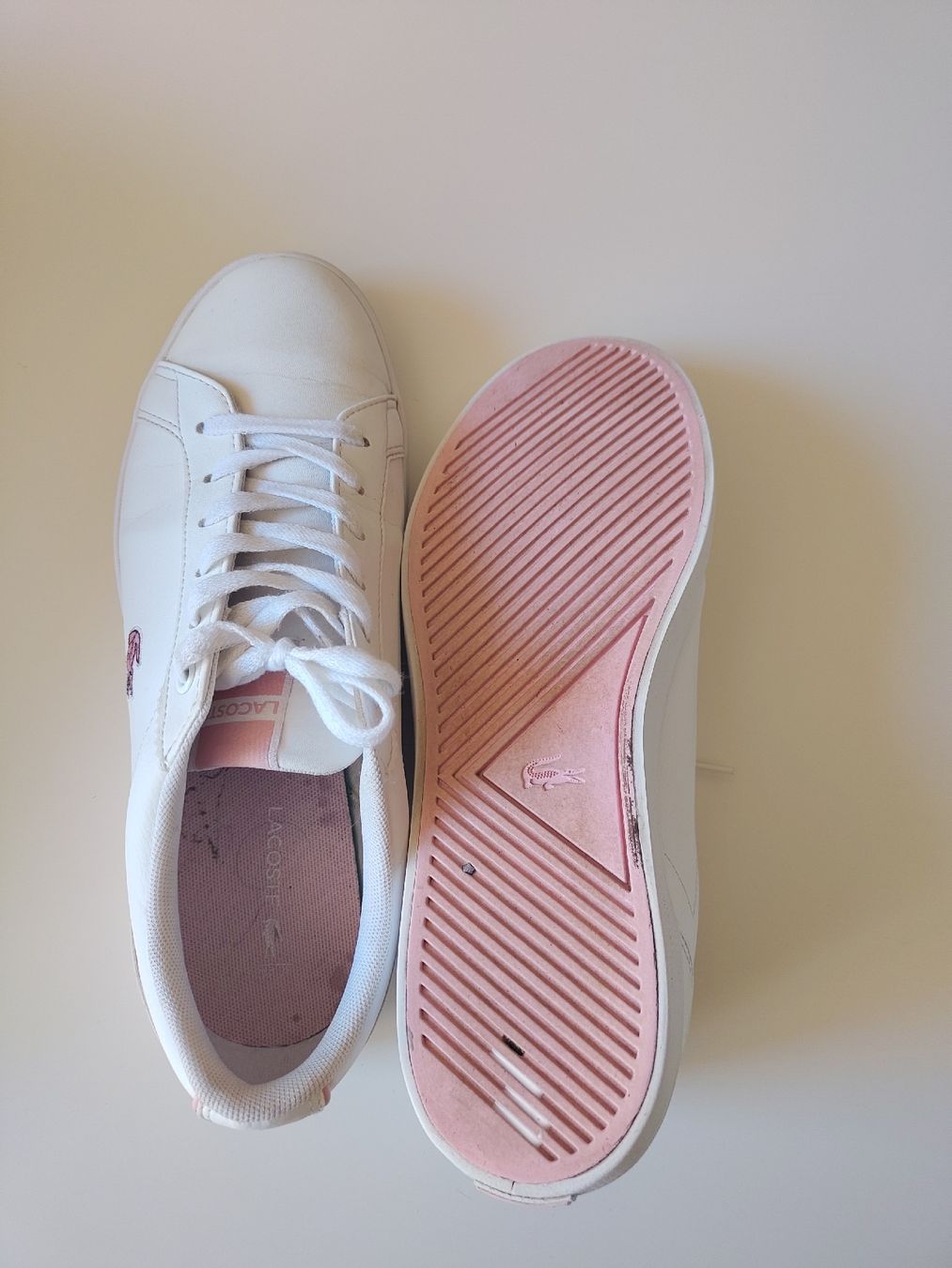 Lacoste Damenschuhe: Lacoste Sneakers Gr 39 weiss/rosa – Gebraucht aus Aarau von Prima_vera 3
