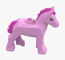 LEGO Minifigur Tiere Pferd Art. 6551707 (light purple)