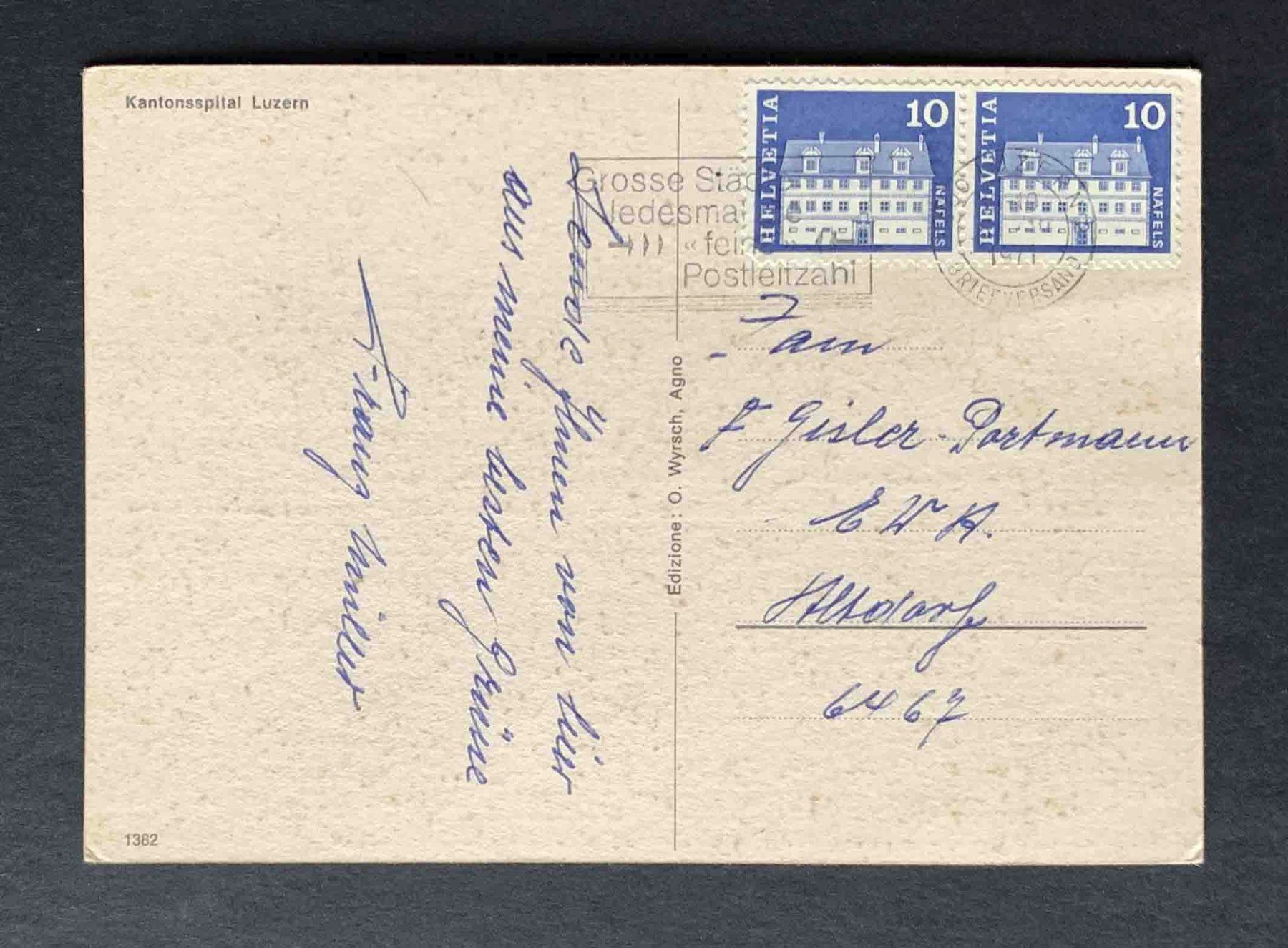 Cartes postales: AK Kantonsspital Luzern – D'occasion à Goldau par artelier1 1