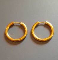 Ohrringe Creolen goldfarben. Durchmesser 2cm