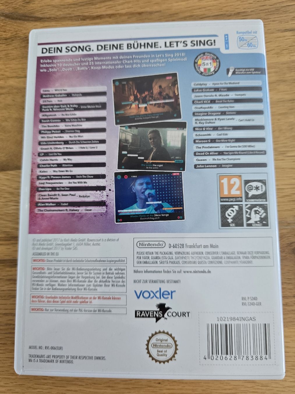 Nintendo Giochi: Let's sing 2018 (Wii)  – Usato da Arisdorf venduto da slangel 1