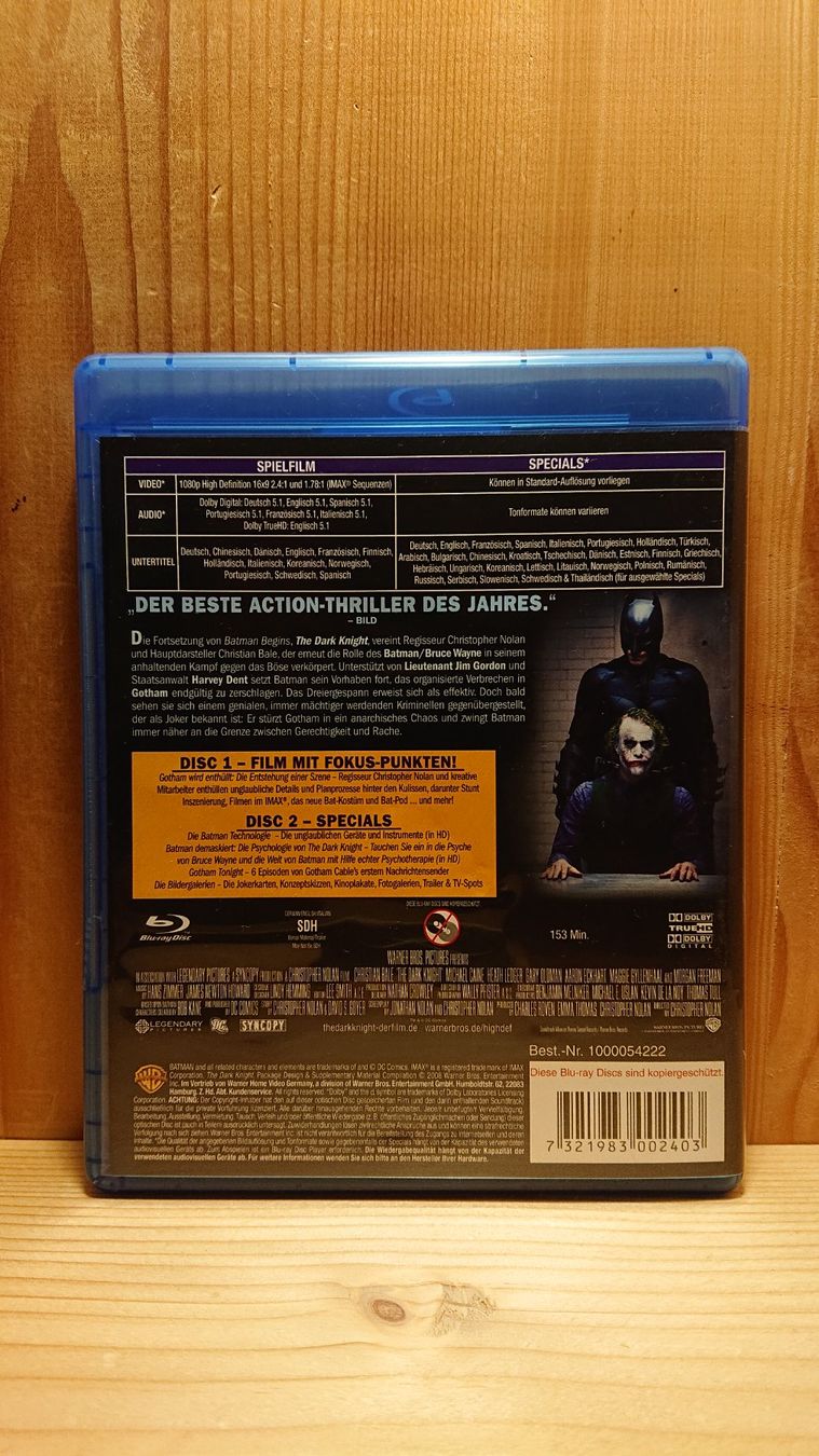Alle DVDs: BATMAN The Dark Knight Blu-Ray – Gebraucht aus Wilderswil von Exebub 1