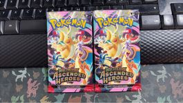 2x Pokémon TCG Mega Evolution Ascended Heroes Booster Packs
