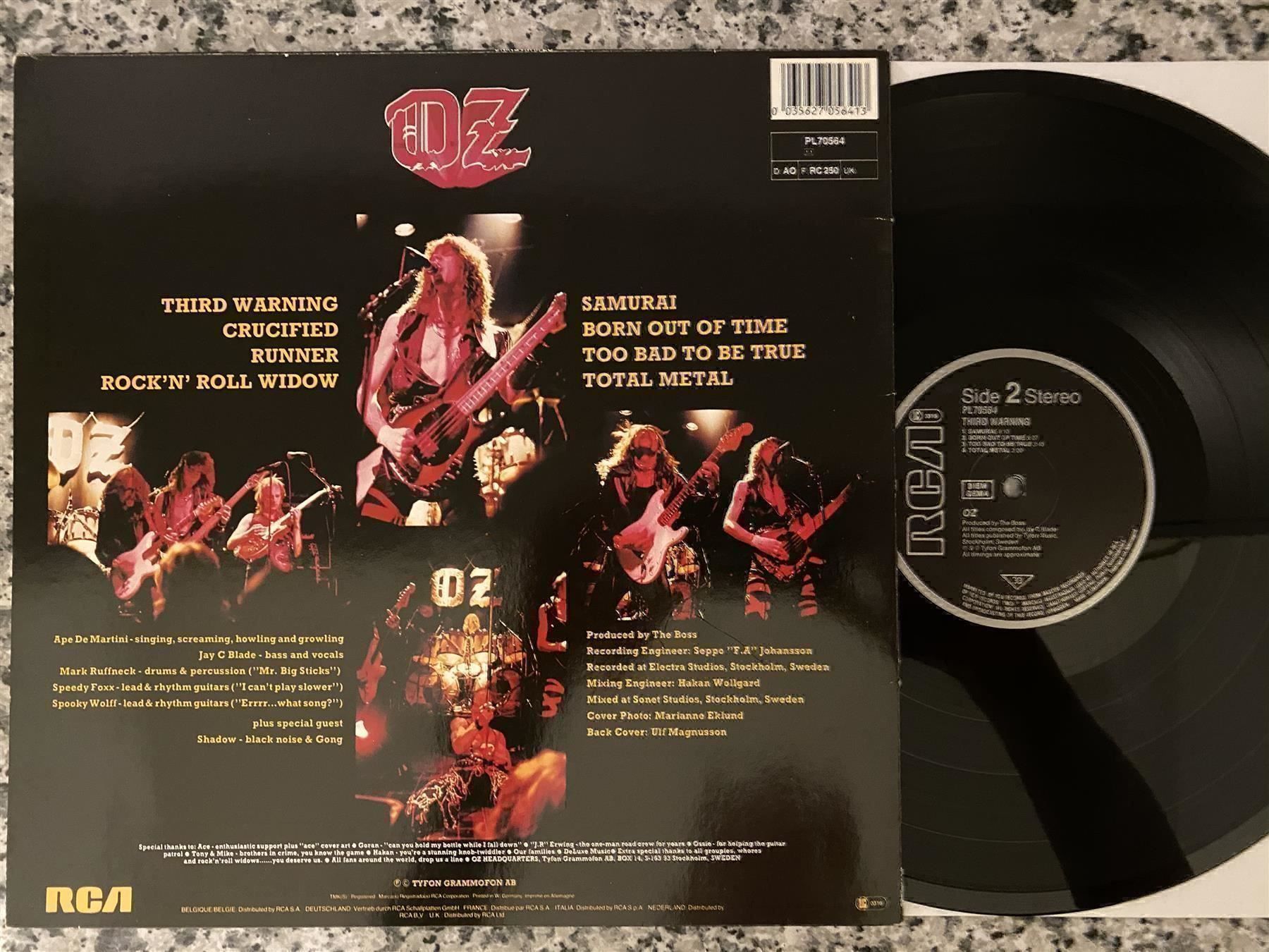 Schallplatten: Oz – III Warning [LP UK 1984] – Gebraucht aus Tamins von Dark-Skull-Vinyl 1