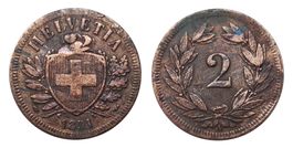 2 Rappen 1851