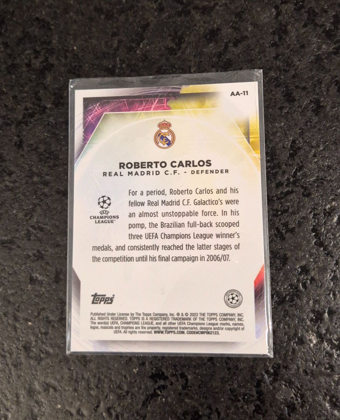 Topps Carte collezionabili: Roberto Carlos - Real Madrid - Topps – Nuovo (secondo la descrizione) da Burg AG venduto da Danoe 1